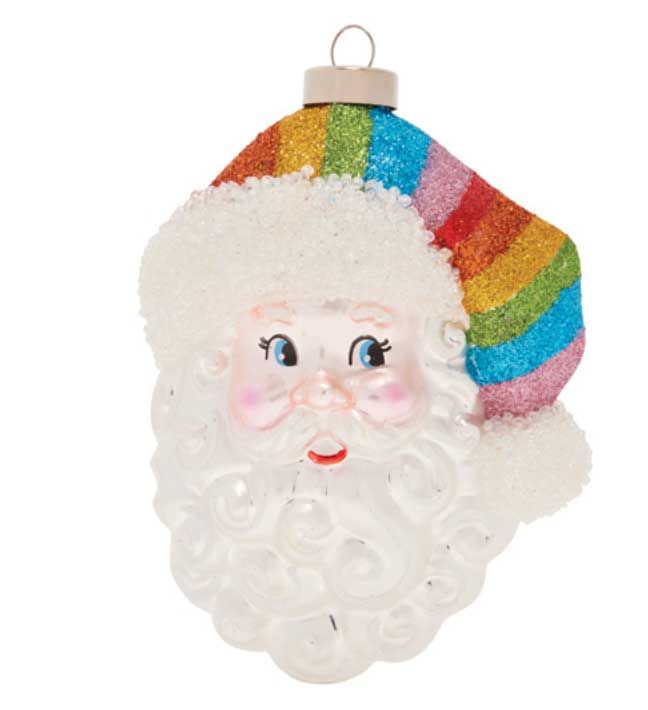 Kat + Annie Pride Hat Santa Ornament Set of 6, 88301, 026301883012