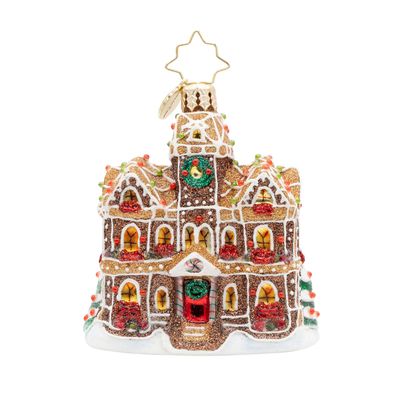 Christopher Radko Gingerbread Manor Gem Ornament 1022765, 026301950509