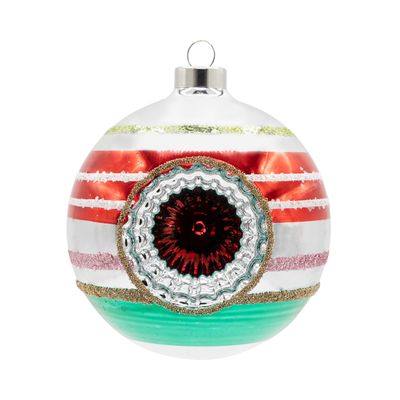 Kat + Annie Holiday Reflector Round Ornament Set of 6, 94929, 026301949299