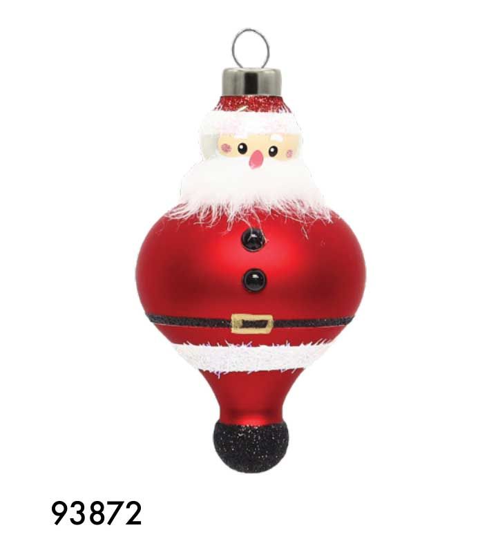 Kat + Annie Jolly Santa Ornament Set of 6, 93872, 026301938729