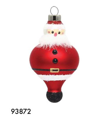 Kat + Annie Jolly Santa Ornament Set of 6, 93872, 026301938729