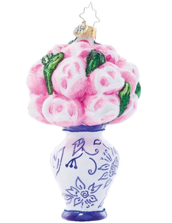 Christopher Radko Chinoiserie Bloom Ornament 1021784, 026301926313
