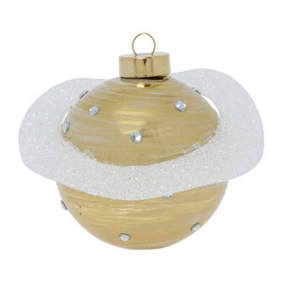Kat + Annie Sparkling Saturn Round Ornament Set of 6, 87450, 026301874508