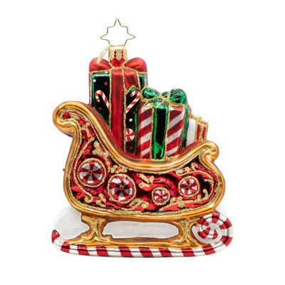 Christopher Radko Sweetest Sleigh Ride Ornament 1022934, 026301952244