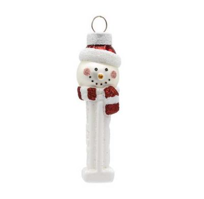 Kat + Annie Snowman Mini Pez Dispenser Ornament Set of 6, 92465, 026301924654