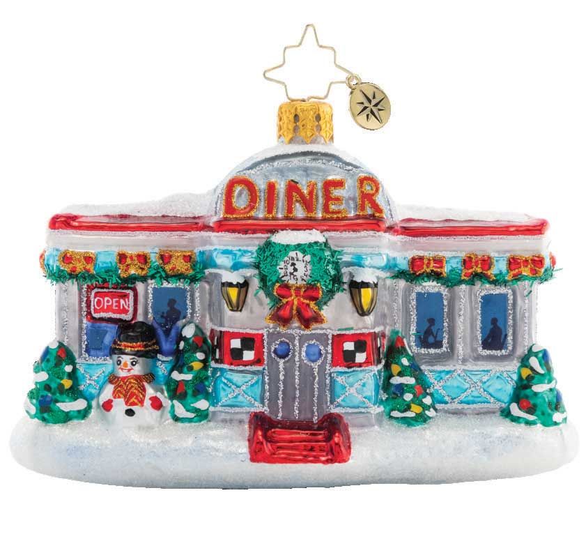 Christopher Radko Christmas At The Diner Ornament 1021294, 026301898641