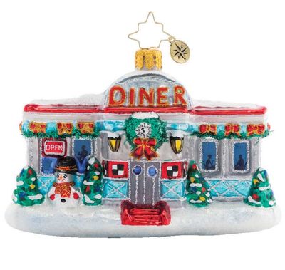 Christopher Radko Christmas At The Diner Ornament 1021294, 026301898641