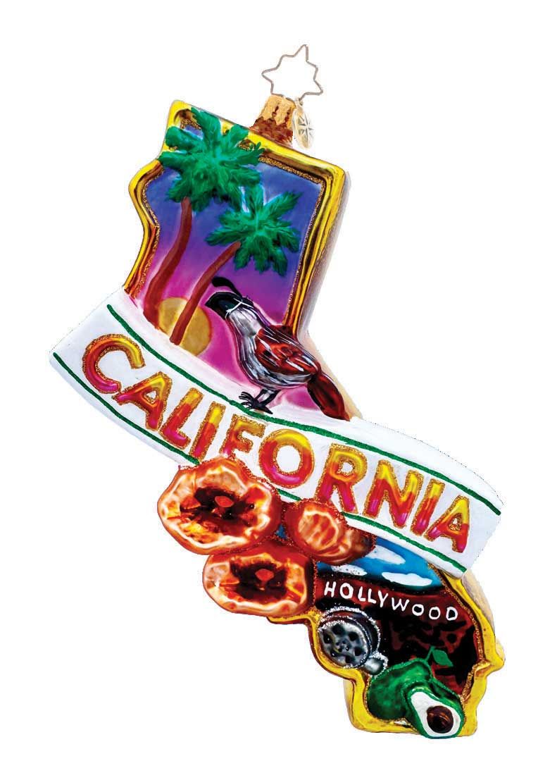Christopher Radko Golden State Gem Ornament 1022593, 026301943303
