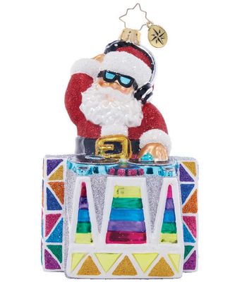 Christopher Radko Drop the Beat Claus Ornament 1021924, 026301927662