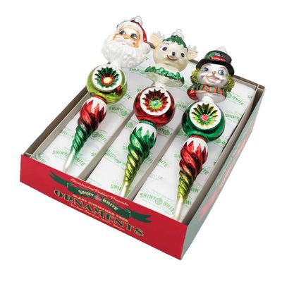 Christopher Radko Holiday Splendor 3 Count Figure Rounds Ornaments 4028324, 026301952527