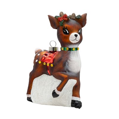 Kat + Annie Vintage Reindeer Ornament Set of 6, 94934, 026301949343
