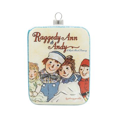 Kat + Annie Raggedy Ann And Andy Book Cover Ornament Set of 6, 94647, 026301946472