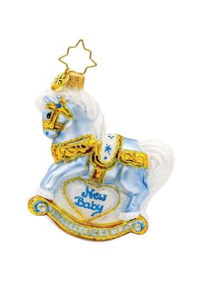 Christopher Radko Baby's First Christmas Foal Gem Ornament 1022218, 026301937401