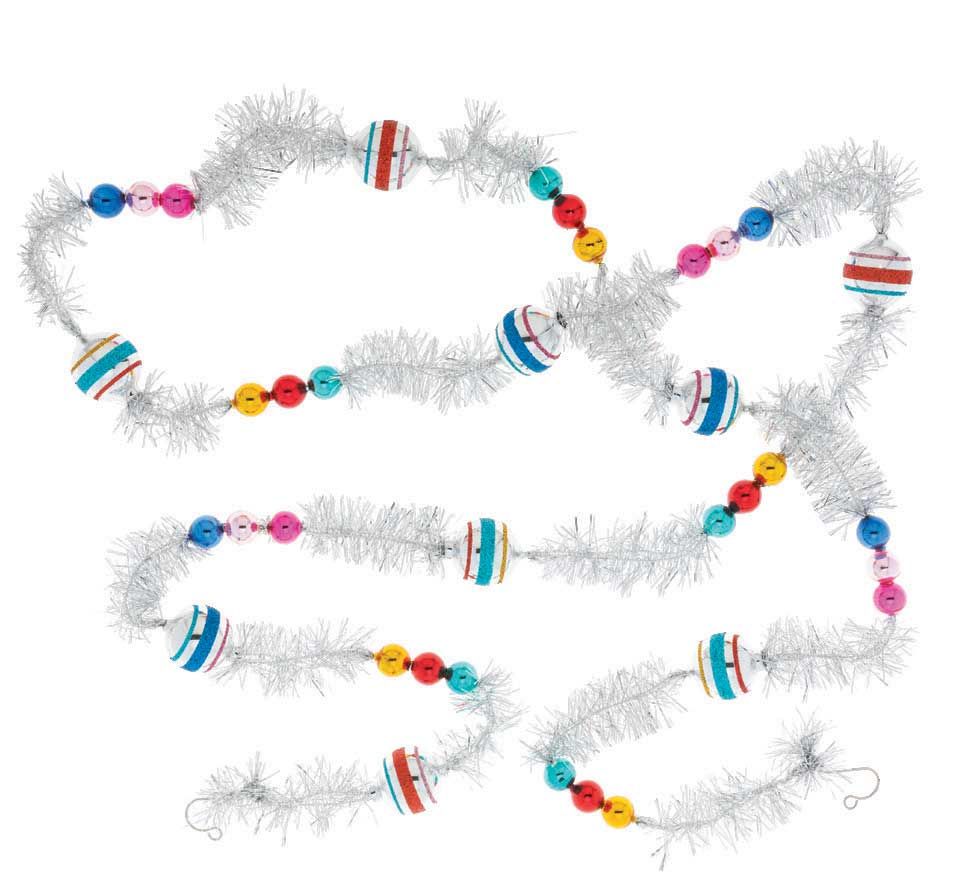 Christopher Radko Christmas Confetti 1 Count Tinsel Garland 4028170, 026301910275
