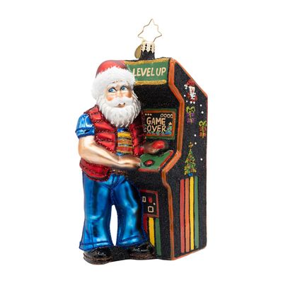 Christopher Radko Level Up Santa Ornament 1022886, 026301951384