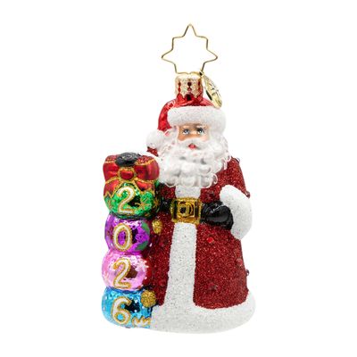 Christopher Radko 2026 Christmas Countdown Gem Ornament 1022729, 026301945062