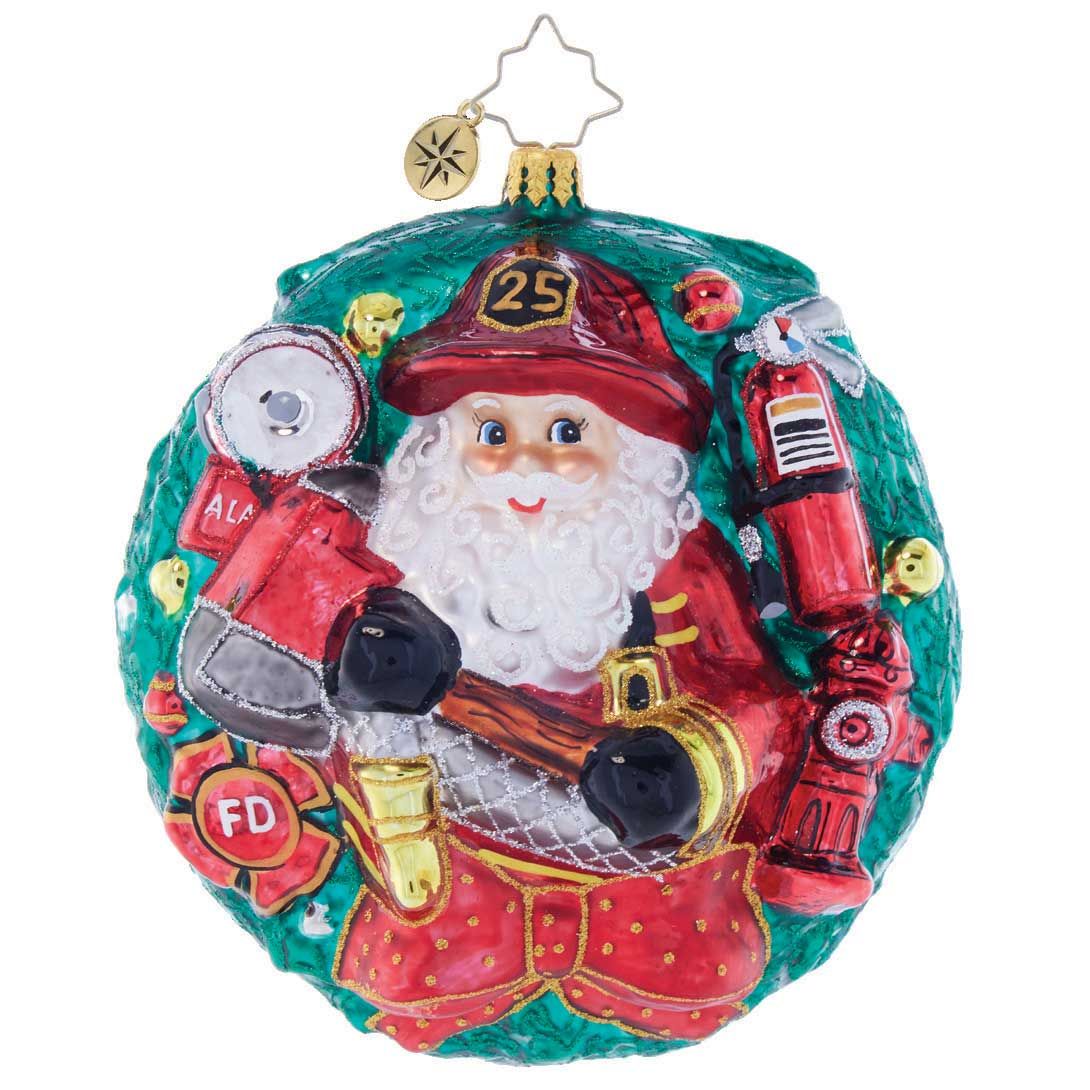 Christopher Radko Wreath of Heroic Honor Ornament 1022034, 026301928669