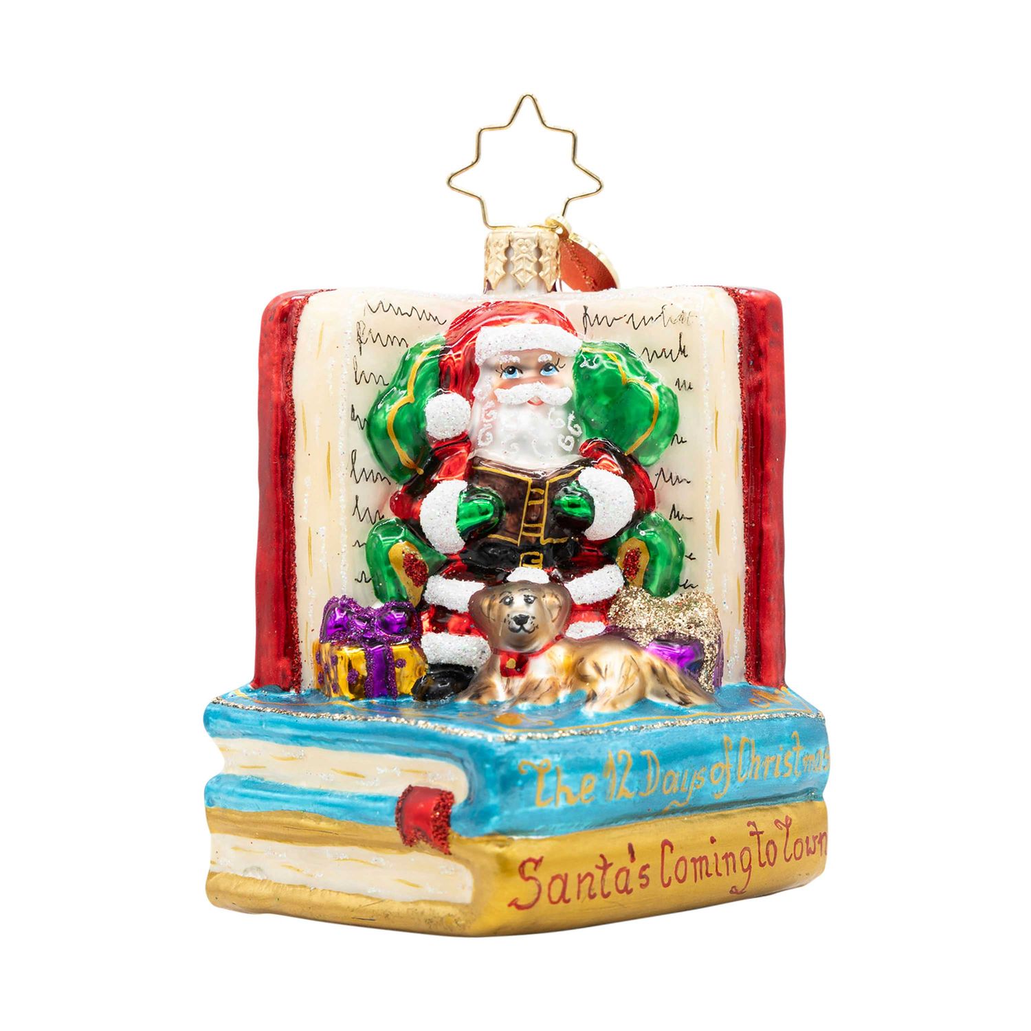 Christopher Radko Santa's Book Nook Gem Ornament 1022709, 026301944867