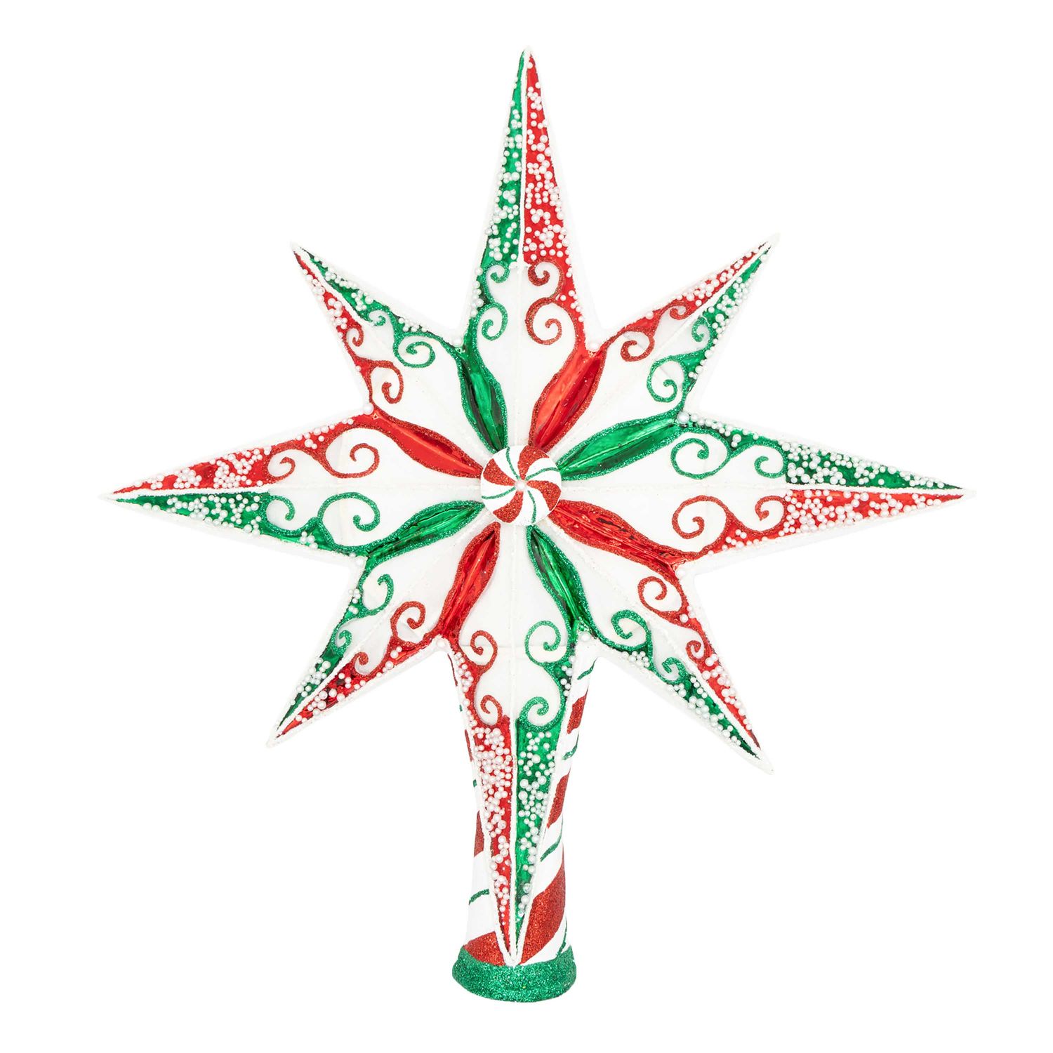 Christopher Radko Peppermint Stellar Ornament 1022930, 026301952251