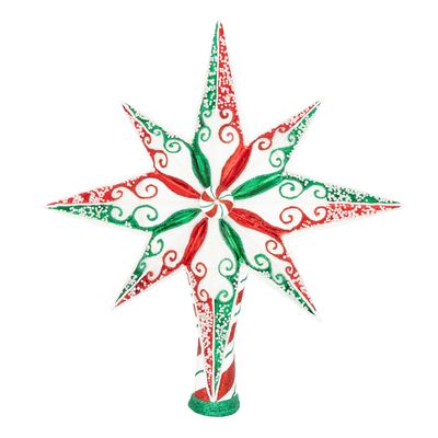 Christopher Radko Peppermint Stellar Ornament 1022930, 026301952251