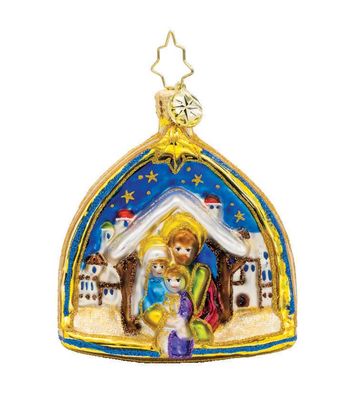 Christopher Radko Two Scenes of the Savior Gem Ornament 1022245, 026301938972