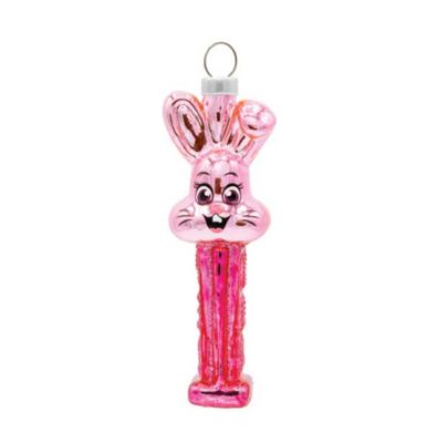 Kat + Annie Pink Easter Bunny Mini Pez Dispenser Ornament Set of 6, 92468, 026301924685