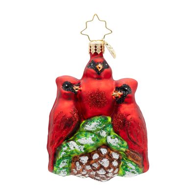 Christopher Radko Cardinal Garden Greetings Gem Ornament 1022731, 026301945086