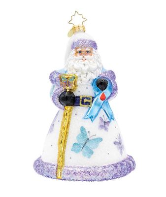 Christopher Radko Wings of Hope Santa Ornament 1022634, 026301944447