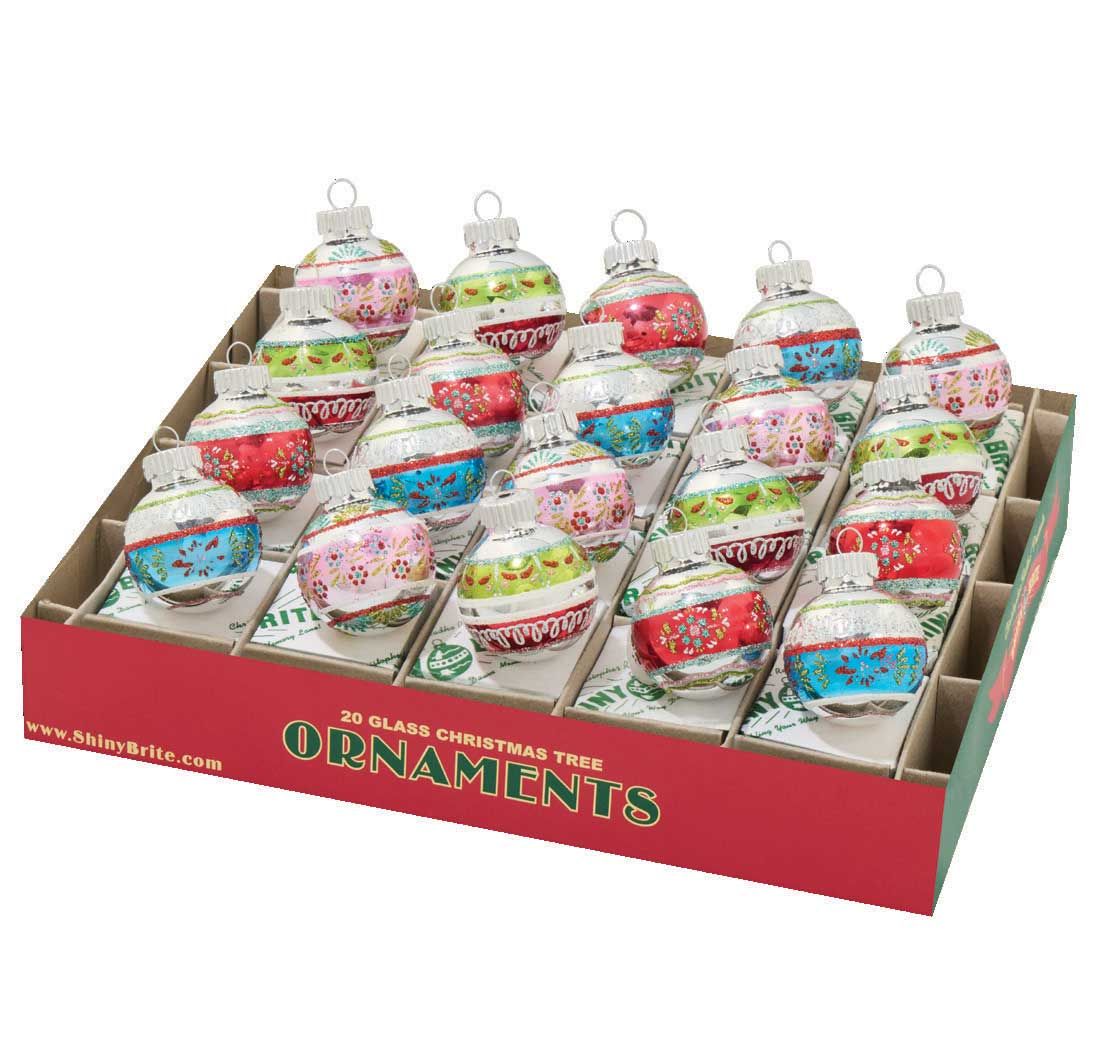 Christopher Radko Festive Fete 20 Count Decorated Rounds Ornaments 4028271, 026301941699