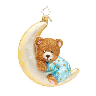 Christopher Radko Blue Moonlight Snuggles Ornament 1022792, 026301950189