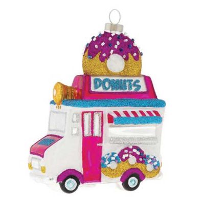 Kat + Annie Sparkly Donut Truck Ornament Set of 6, 82671, 026301826712