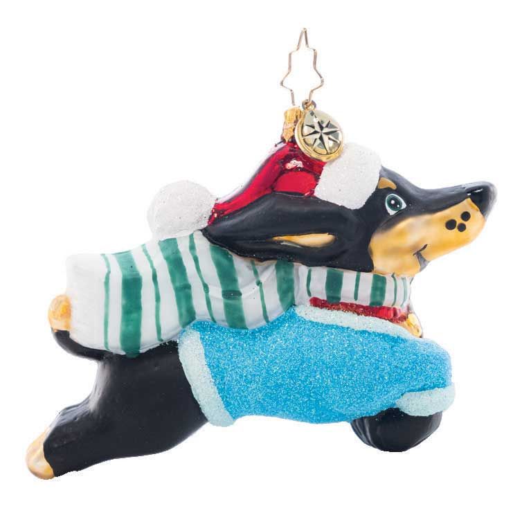 Christopher Radko Santa Paws Ornament 1021487, 026301908586