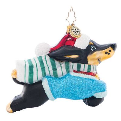 Christopher Radko Santa Paws Ornament 1021487, 026301908586