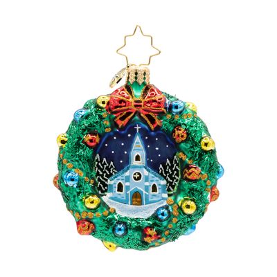 Christopher Radko Sacred Harmony Wreath Gem Ornament 1022774, 026301950554