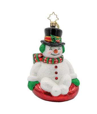 Christopher Radko Snowy Slider Ornament 1022458, 026301942191