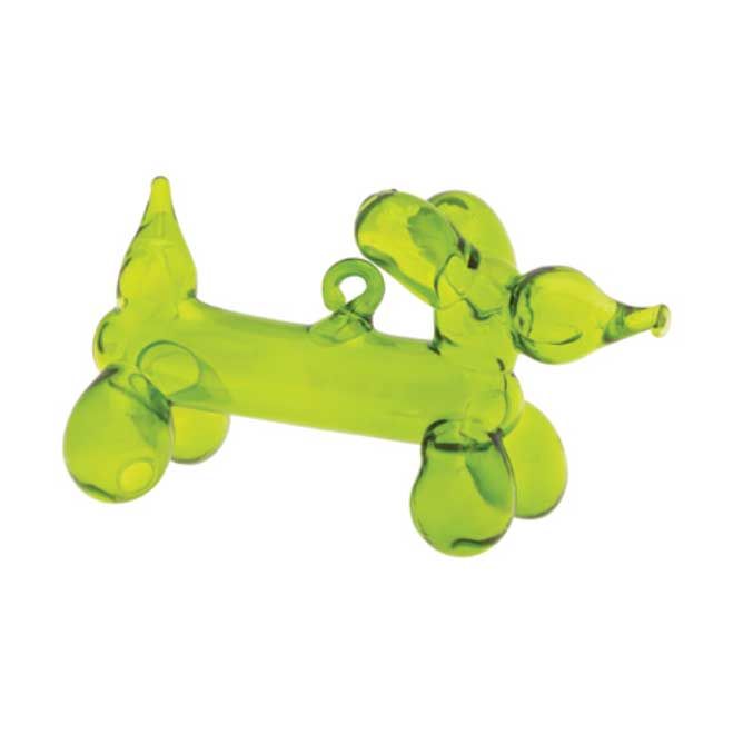Kat + Annie Translucent Green Balloon Dog Ornament Set of 6, 82640, 026301826408