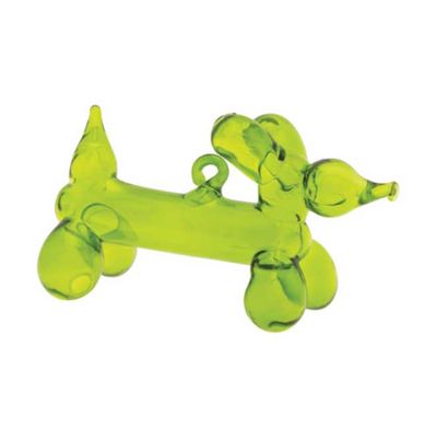 Kat + Annie Translucent Green Balloon Dog Ornament Set of 6, 82640, 026301826408