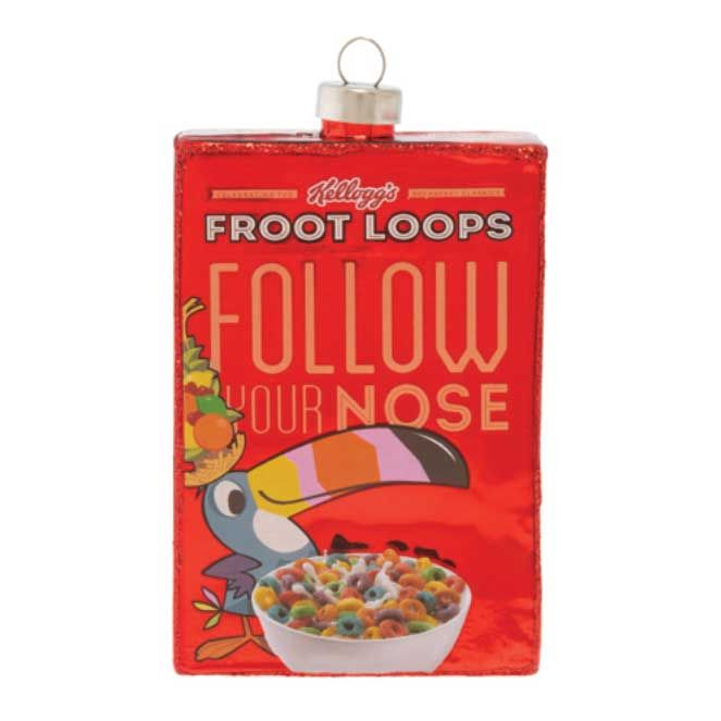 Kat + Annie Froot Loops Vintage Cereal Box Ornament Set of 6, 78677, 026301786771