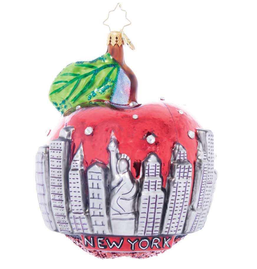Christopher Radko Big Apple Skyline Sparkle Ornament 1022053, 026301928843