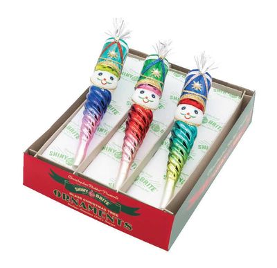 Christopher Radko Christmas Confetti 3 Count Nutcracker Icicles Ornaments 4028299, 026301952640