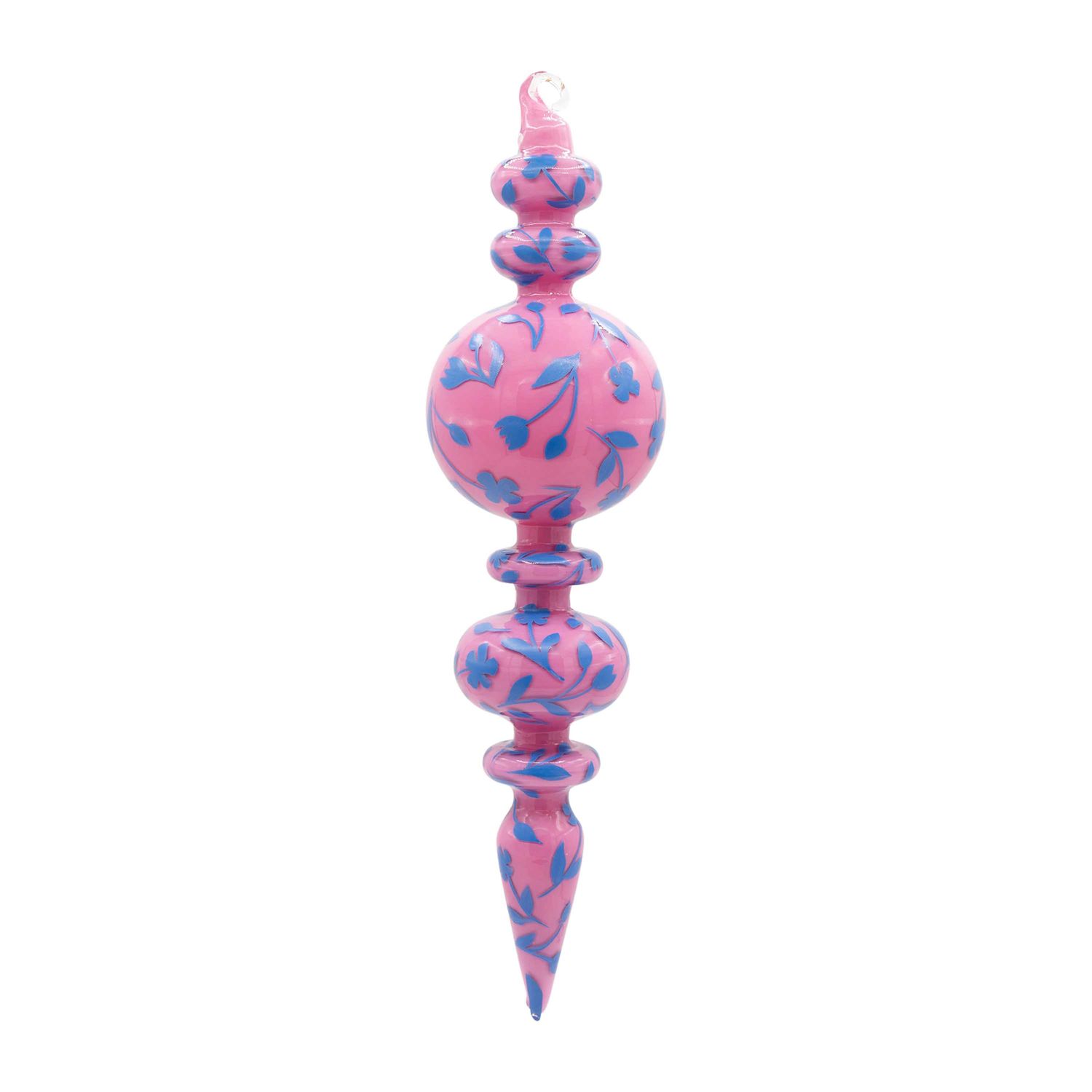 Kat + Annie Pink Chinoiserie Finial Ornament Set of 6, 94964, 026301949640
