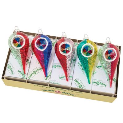 Christopher Radko Vivid Vintage 5 Count Reflector Tulips Ornaments 4028282, 026301941798