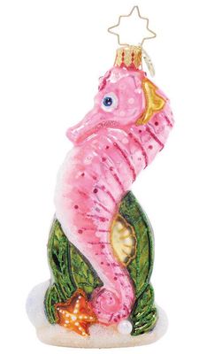 Christopher Radko Sally Seahorse Ornament 1021945, 026301927877