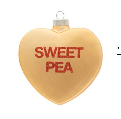 Kat + Annie Sweethearts Sweet Pea Ornament Set of 6, 92481, 026301924814