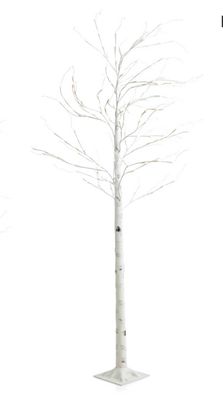 Kat + Annie 7ft White Birch Tree Ornament, 83232, 026301832324