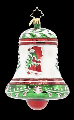 Christopher Radko Christmas Chimes Bell Ornament 1022652, 026301944232