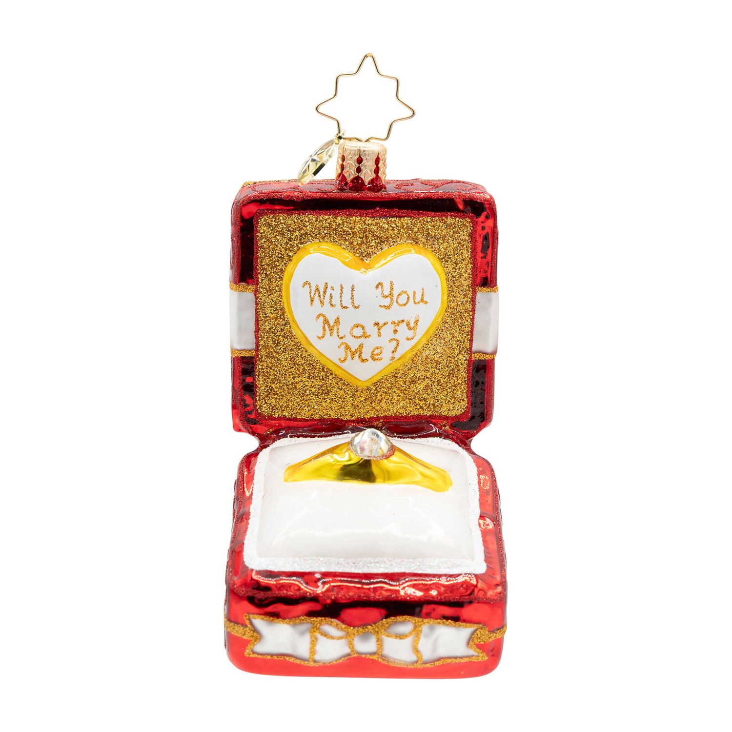 Christopher Radko Loves Sparkling Promise Ornament 1022717, 026301944942