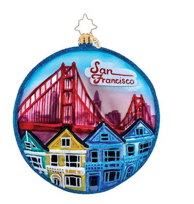Christopher Radko Cali Claus Ornament 1021660, 026301920731