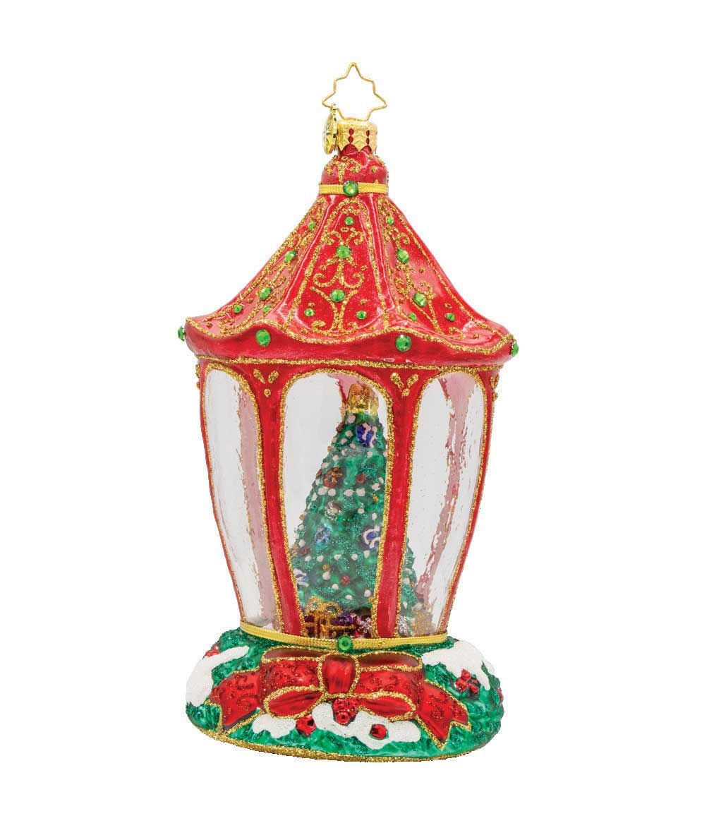 Christopher Radko Sparkle 'n Spruce Lantern Ornament 1022178, 026301940302