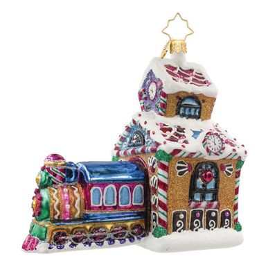 Christopher Radko Sweet Stop Station Ornament 1022607, 026301943976